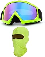 Vista 39 de Gafas de motocicleta con máscara facial, resistentes al viento, gafas de esquí de carreras de motocross, gafas protectoras de seguridad