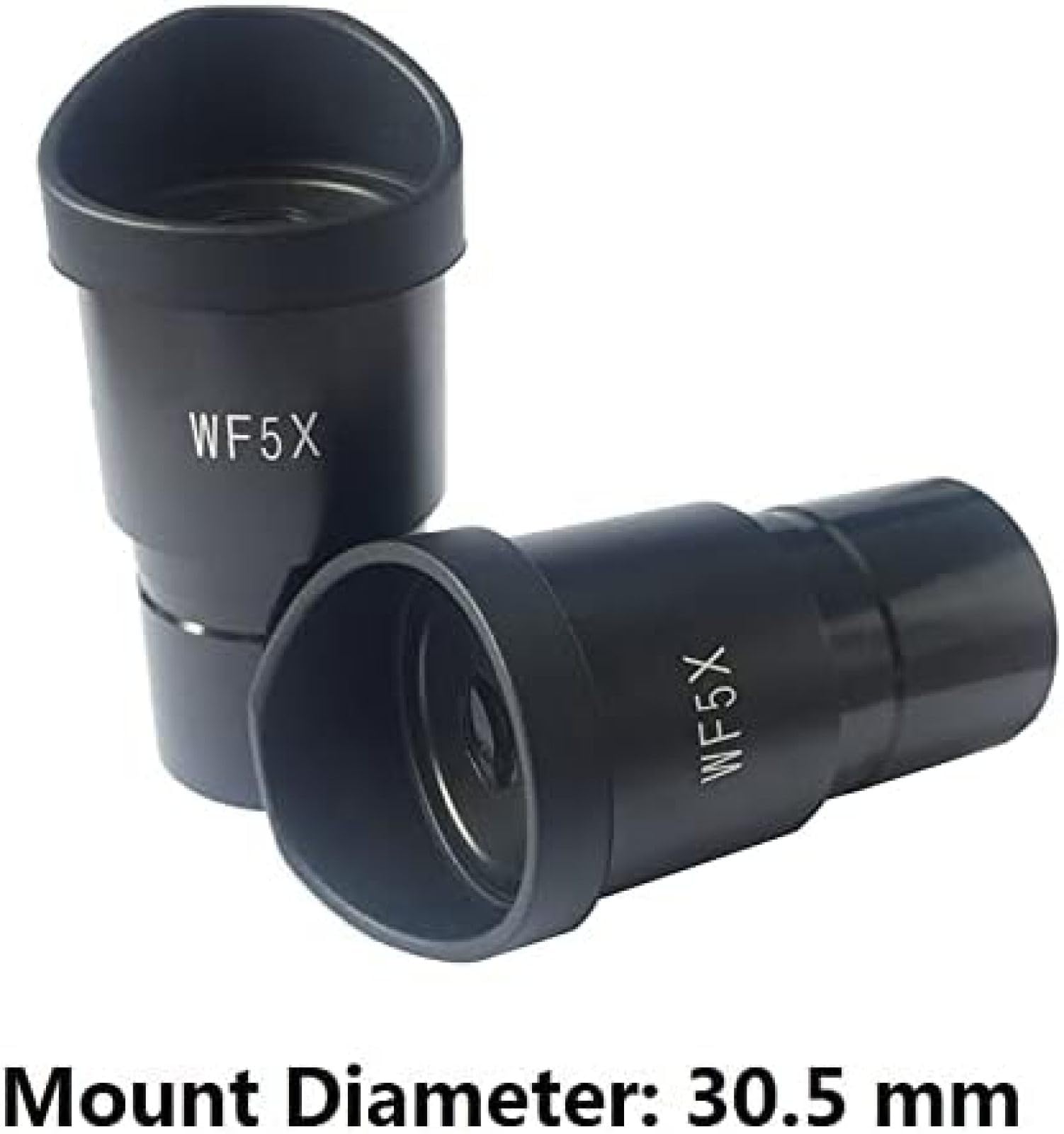 Kit d'accessoires pour Microscope, Paire de lentilles optiques d'oculaire à Champ Large, diamètre 30 mm ou 30,5 mm, œillets en Caoutchouc, Lames de Microscope, Wf5x-20-30.5mm