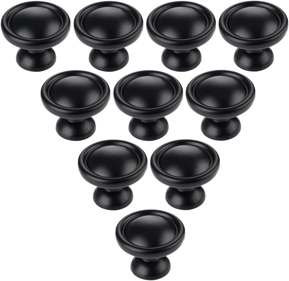 cupboard handles,drawer knobs,cabinet knobs, 10 Pcs Black Furniture Handle Cabinet Knob Handle Kitchen Door Cupboard Wardrobe Drawer Pull Handle Furniture Fittings Single Hole/ 96mm/128mm (Hole Distan