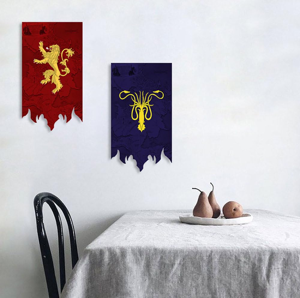 Game Of Thrones Baratheon Haus Flagge – 125x70 Cm, Polyester, Perfekt Für Cosplay & Fan-Deko