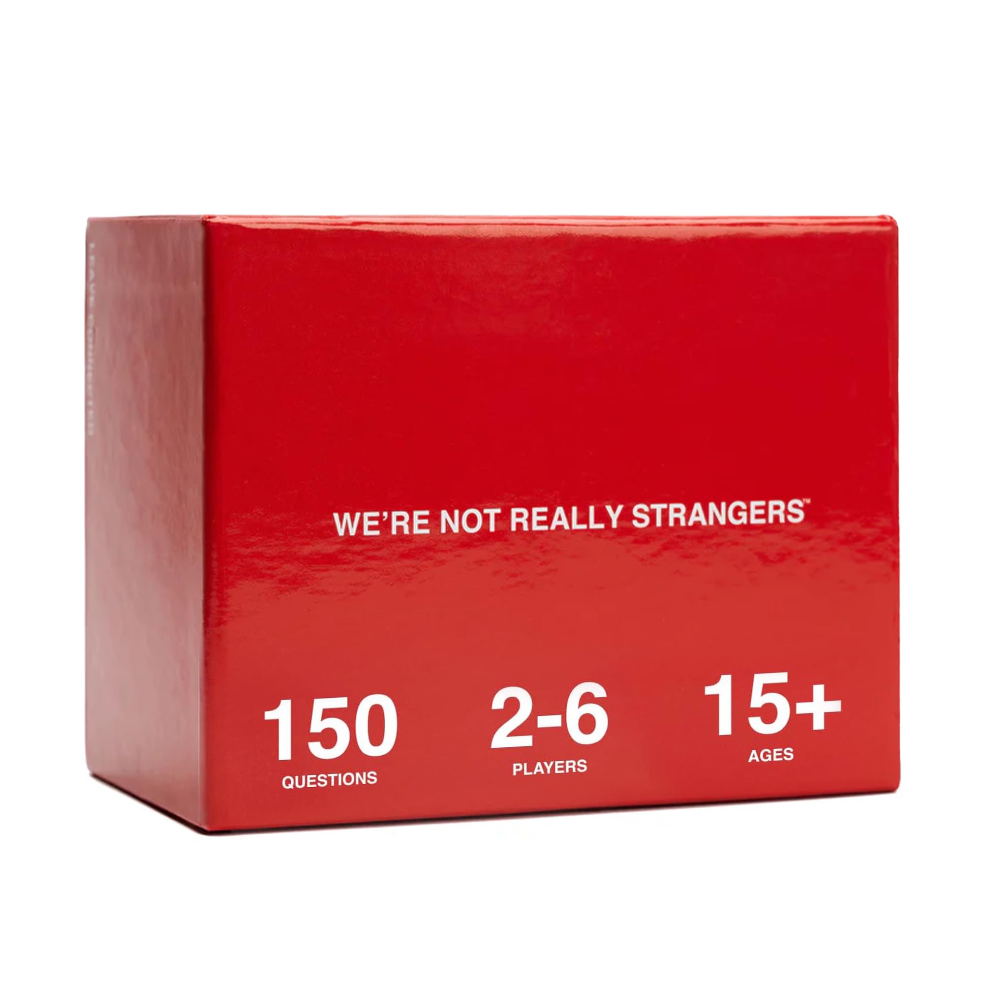 WE'RE NOT REALLY STRANGERS Card Game - 150 Conversation Cards for Couples, Friends, and Strangers - Icebreakers for Game and Date Nights, & Parties - Games for Adults and Teens, Ages 15+, 2-6 Players