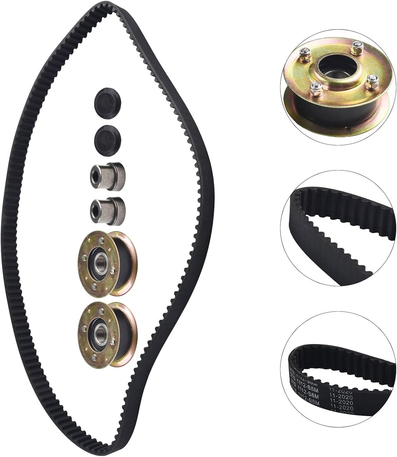 Minhe Garden Mower Idler Pulley Belt Assembly For 30In Deck, Replaces 125-2532 131-4506, Compatible With 2199HD 21810 And Walk-Behind 22205TE