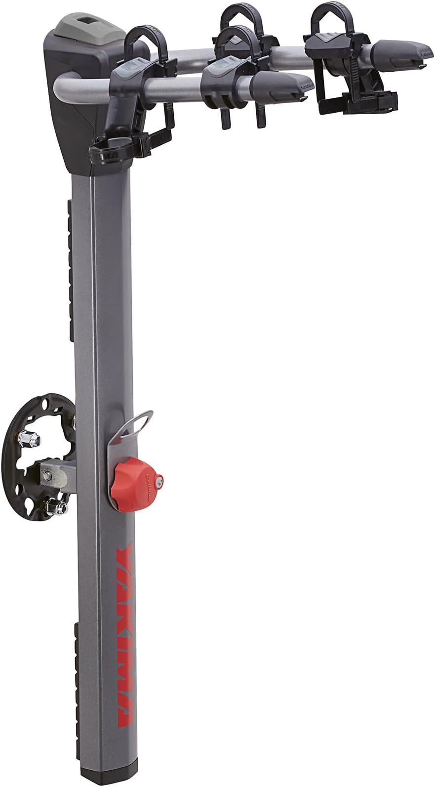 Yakima SpareRide Vehicle Rear Spare Tire Mounted Durable Steel Bike Rack with Integrated SKS Locks and Bottle Opener, Holds 2 Bicycles, Gray/Black