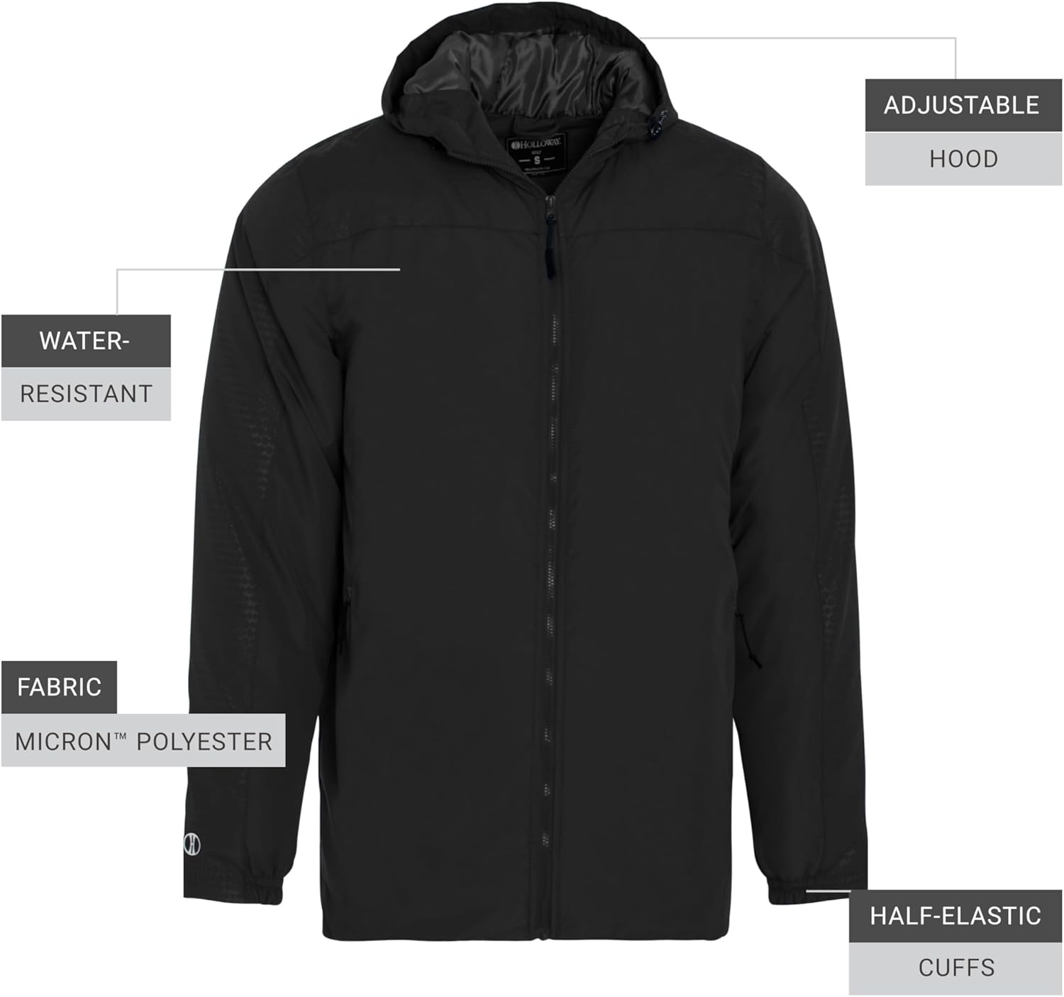 Holloway Bionic Hooded Jacket - Men’s All-weather Athletic Gear Crafted for Athletes and Teams