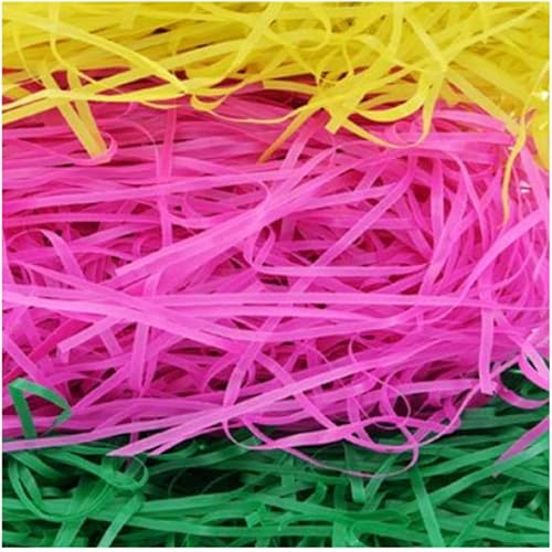 Miniatura 2 de Confeti de Pascua, 3 unidades, cesta de Pascua de plástico, reutilizable, triturada, hierba de Pascua para bolsas de regalo, cesta de boda