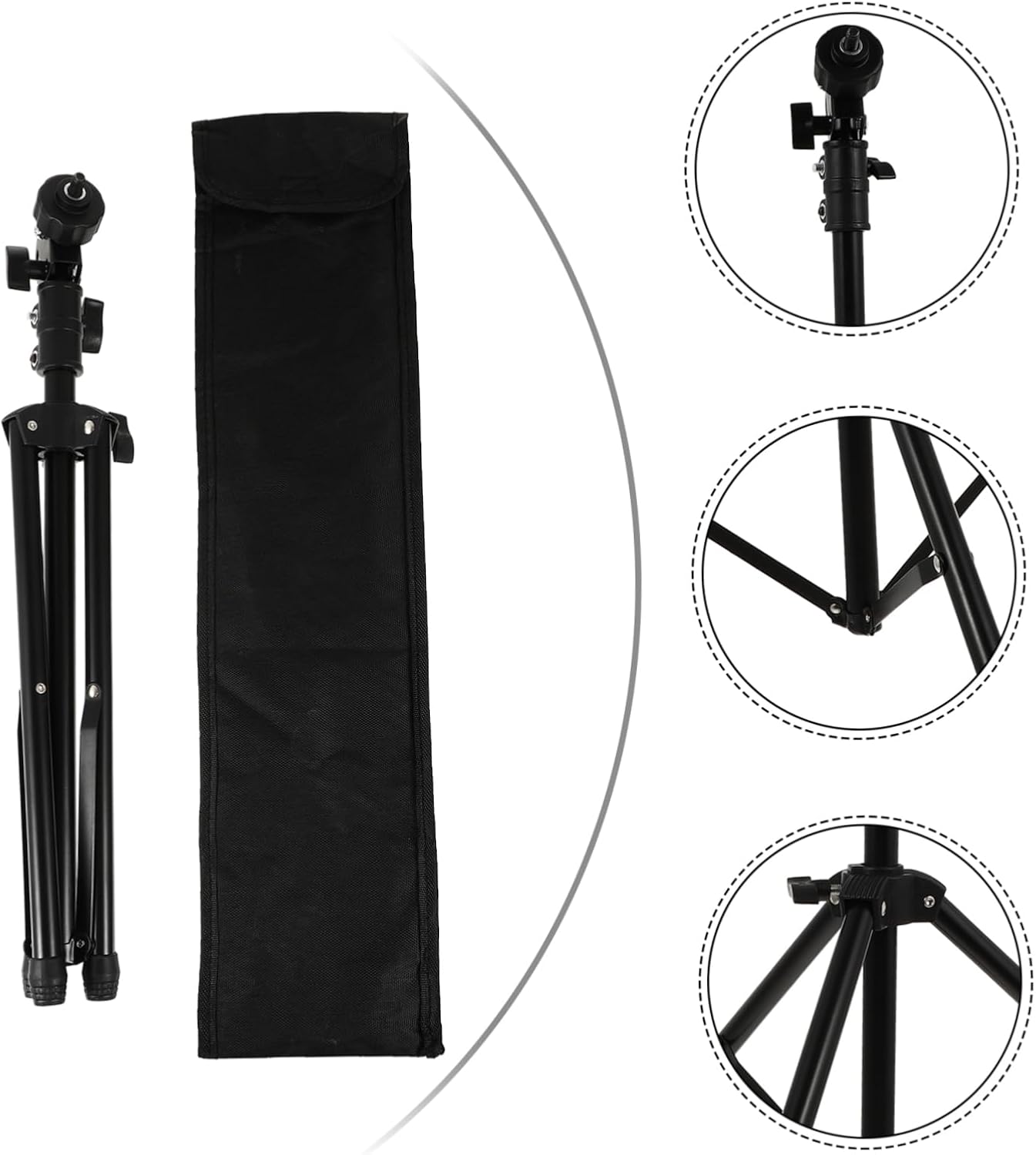 Totority Adjustable Dumb Drum Rack Detachable Metal Holder for Percussion Instruments Portable Snare Stand for All Heights for Practice Sessions and Training