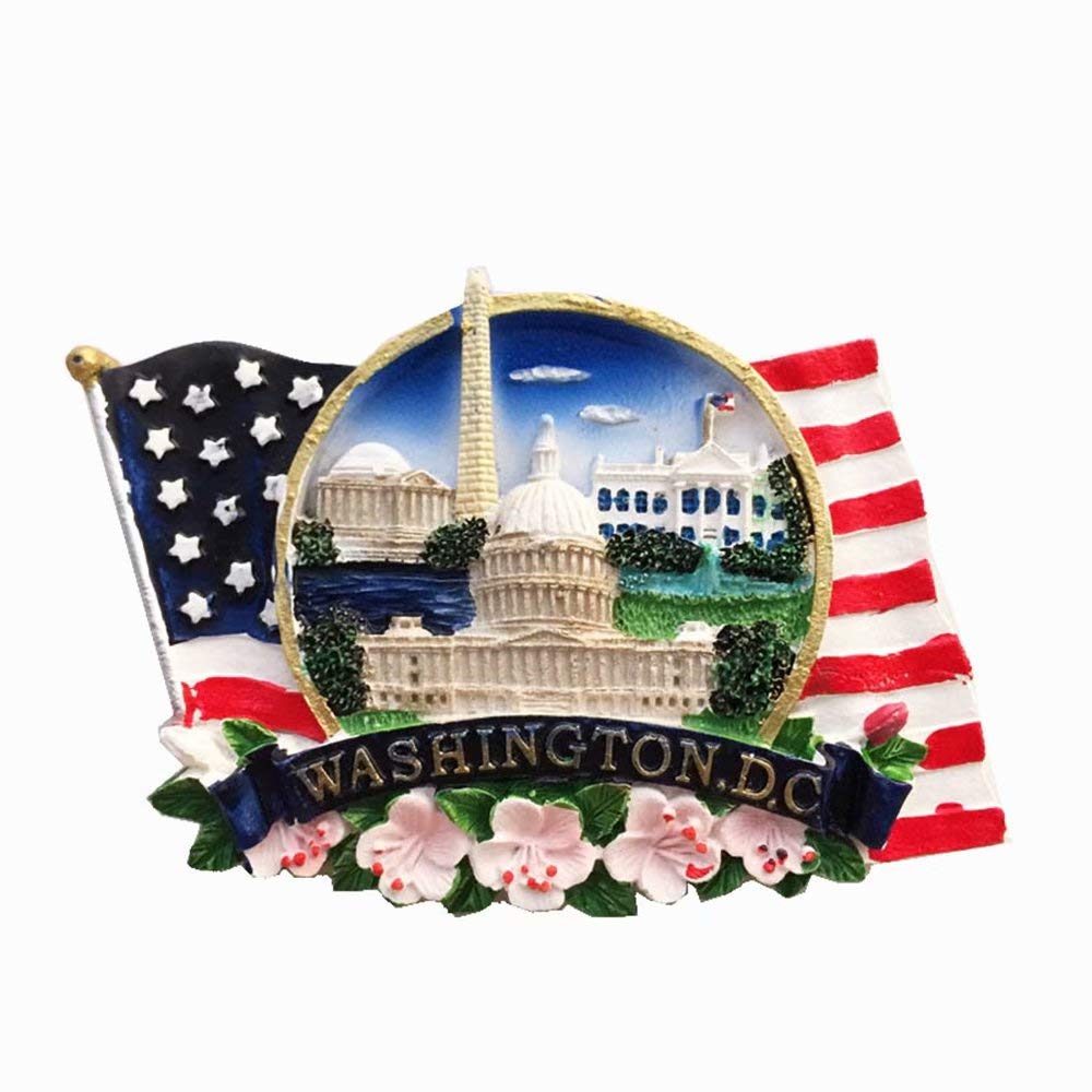 Weekino Washington D.c. Usa America Magnet 3D Resin Fridge Magnet Souvenir Travel City Collection