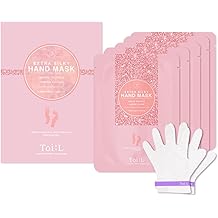 Extra Silky Hand Mask 5 Pairs, Korean Moisturizing Gloves for Dry Hands with White Truffle, Green Caviar &amp; Peptides, Repairing Hand Care Treatment for Aging, Cracked, and Dry Skin, Stocking Stuffer