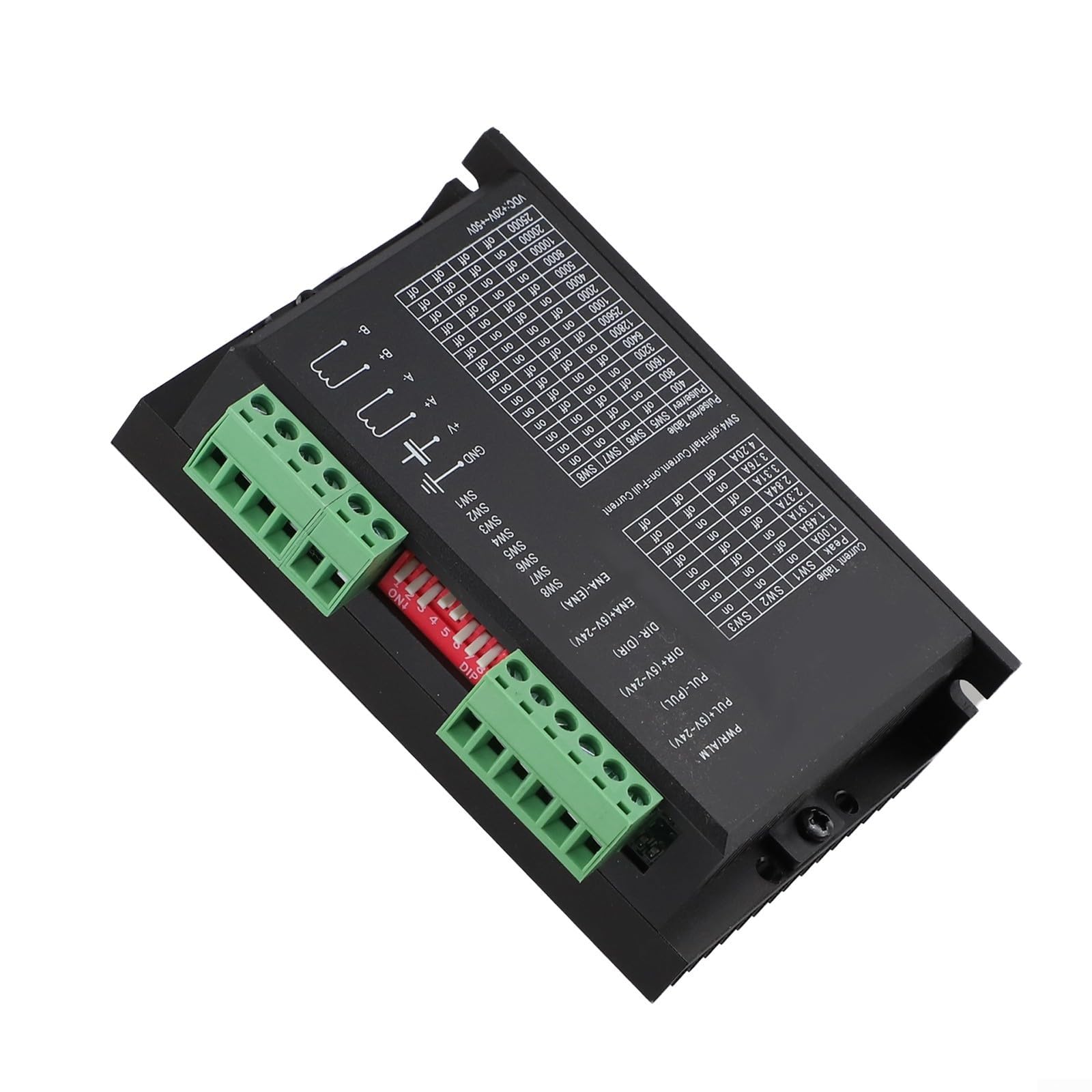 DM542 Pilote de moteur pas à pas, pour moteurs hybrides de 57 mm-86 mm, numérique pour contrôle DSP avec 128 micropas, courant max 4,2 A
