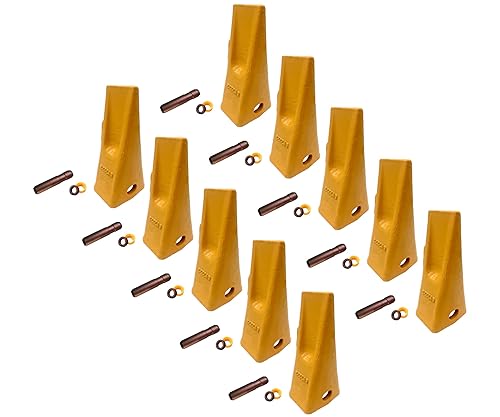 Cat J225 Estilo retroexcavadora Dientes de suciedad con pasadores y retenedores - 6Y3222 (10)