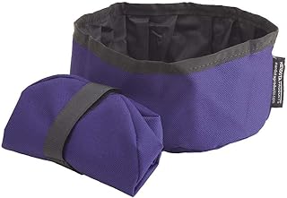 Mendota Pet Collapsible Dog Bowl - Pet Travel Food & Water Bowl - Made in The USA - Purple, 48 oz.