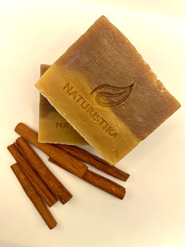 Miniatura 2 de Barras de jabón hechas a mano con miel de canela  Cinnabee- Jabones de barra totalmente naturales, orgánicos e hidratantes hechos con cera de