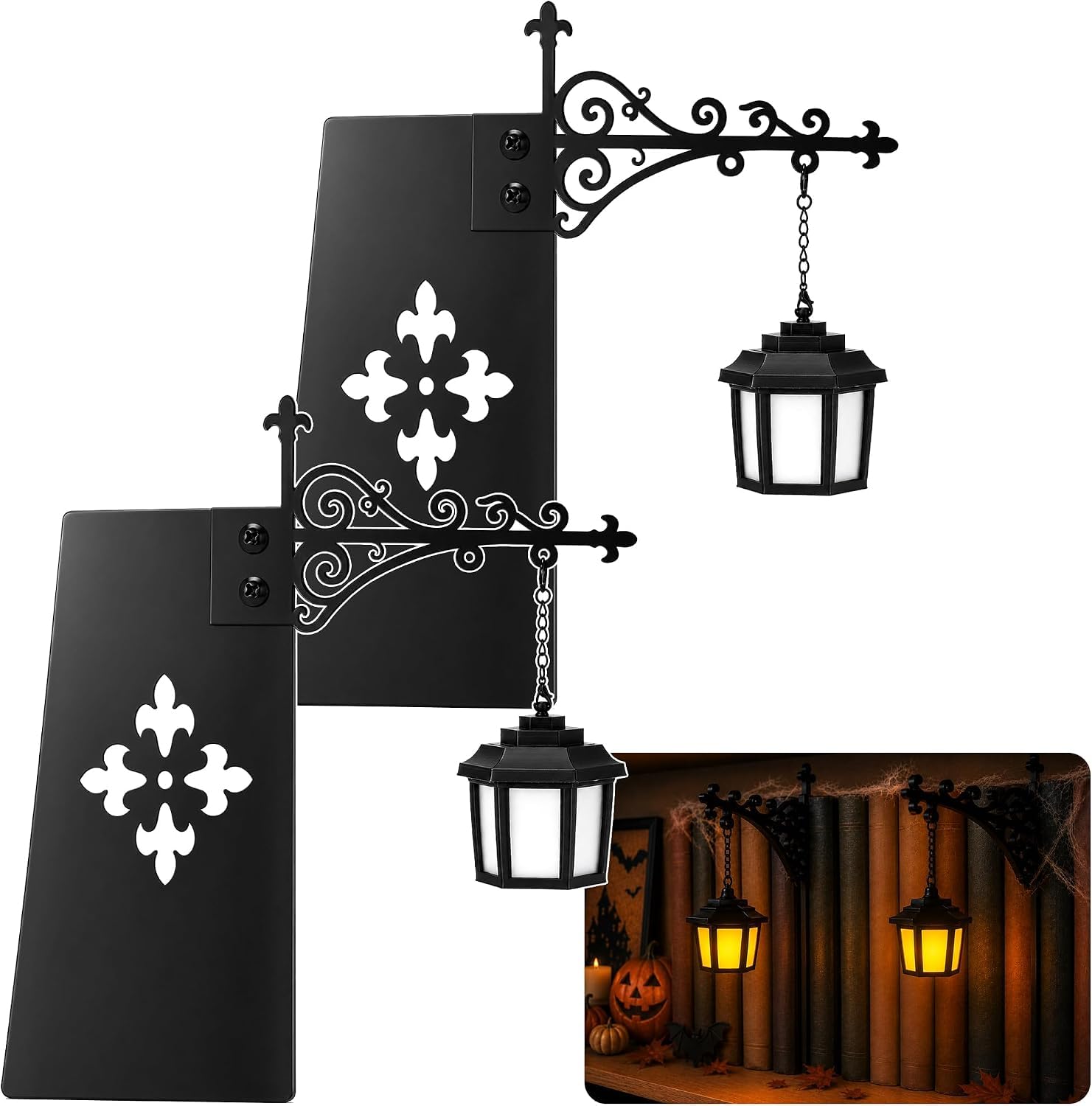 Ghost Reader lampa na książki w stylu vintage biblioteka, 2 szt