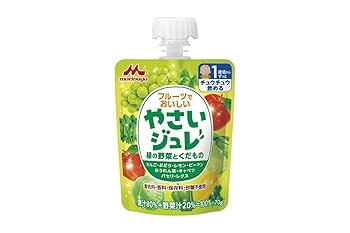 やさいしジュレ 80個 Amazon.co.jp: 森永乳業 やさいジュレ 緑の野菜とくだもの 70g