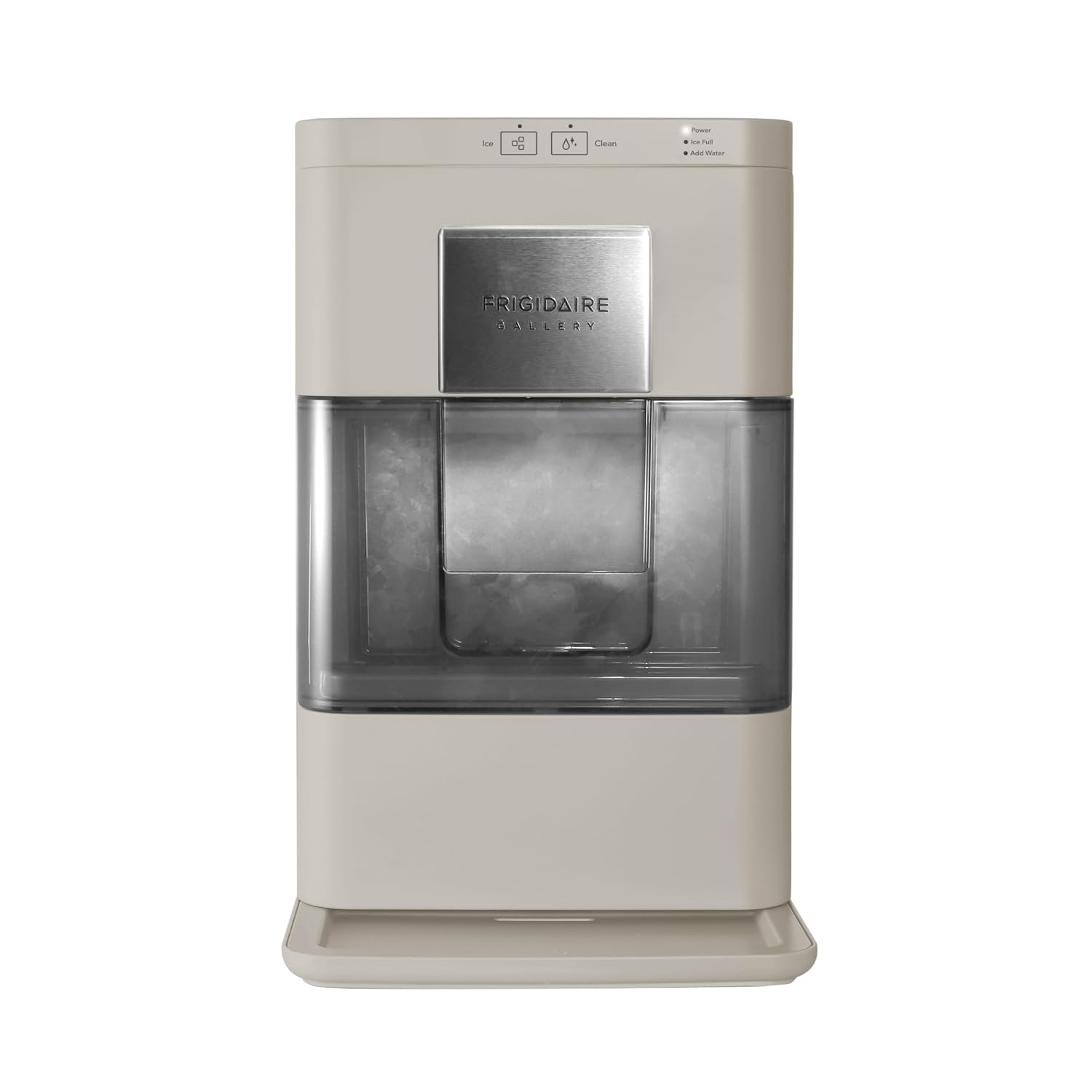 Frigidaire Nugget Ice Maker, Countertop Ice Machine with Transparent Window, Sonic Ice Maker with 44 lbs. Capacity, Auto Self Cleaning Ice Maker Machine, 2.0 Gen, Cream - 16.75D x 11.75W x 20.25H (Cream - Nugget Ice) Thumbnail