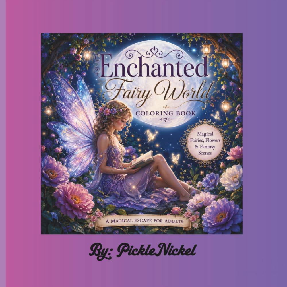 Enchanted fairy land: An enchanted whimsical fairies, magical forest and relaxing designs