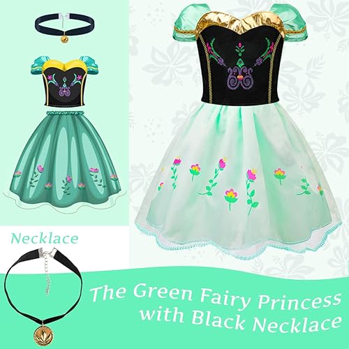 Miniatura 3 de Meland Vestido de princesa - Vestido de princesa para niñas con juguetes de princesa, regalo de cumpleaños de Navidad para niñas de 3 a 8 años