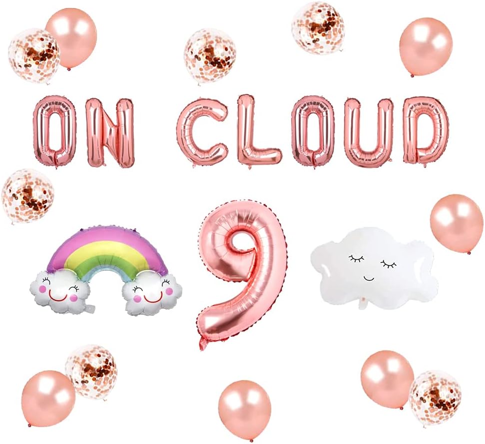 Buy On Cloud 9 Balloons Banner on cloud nine birthday party decorations