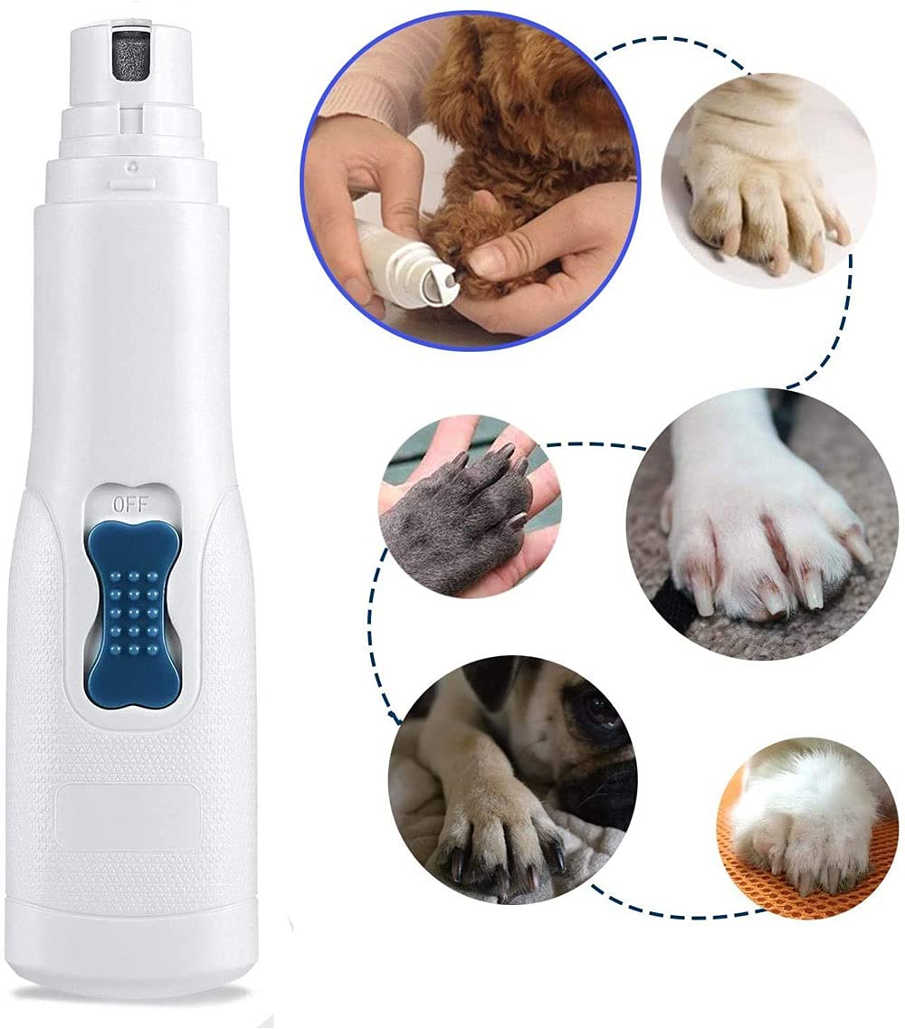 Clippers de Clavo para Perros, Amoladora de Clavo para Perros Molde de Clavo eléctrico recortador de Clavo portátil para Pata indoloro para pequeños Perros Grandes y Gatos