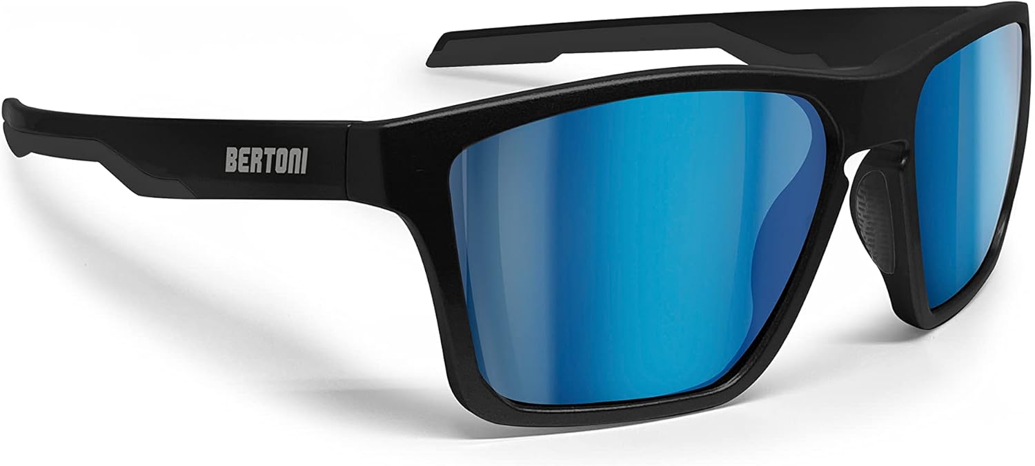 Bertoni Sport Polarized Sunglasses for Men Women in TR90 100% UV Block mod. Fulvio