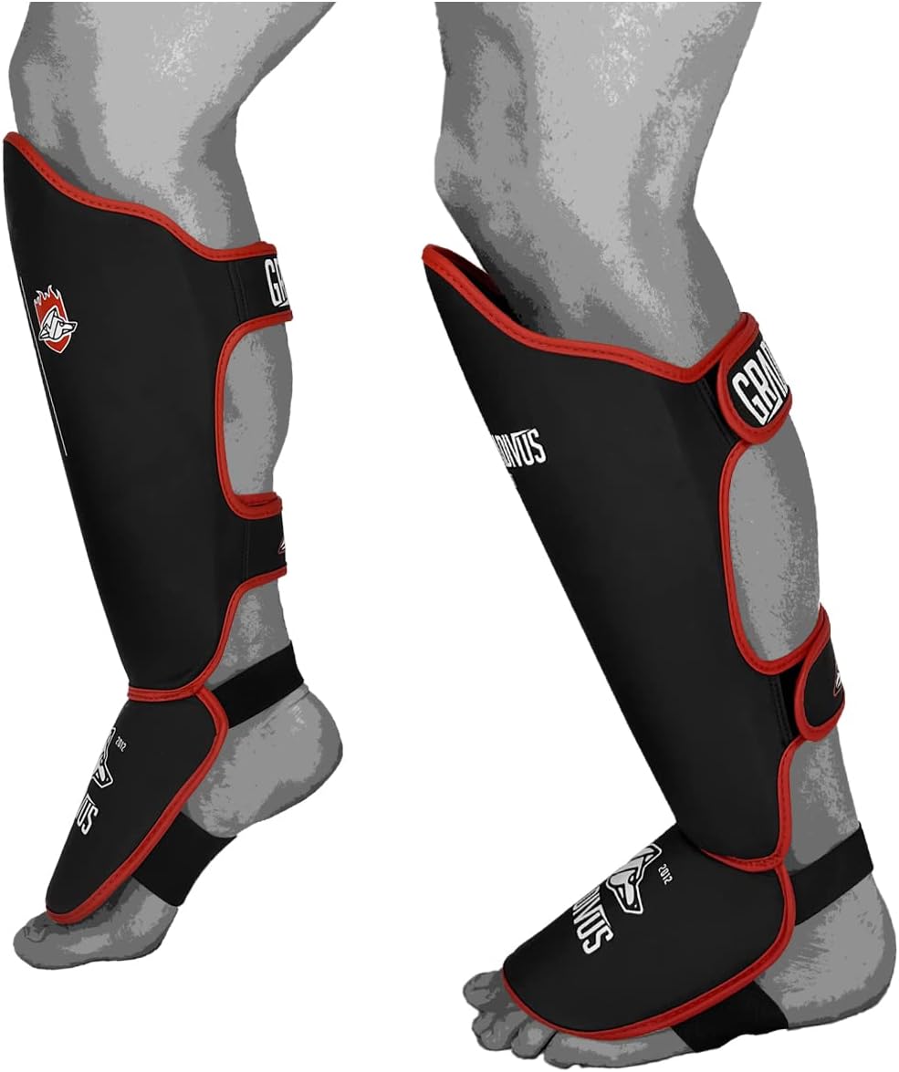 PRO Standard Competition Shin Guards for Martial Arts by GRADIVUS