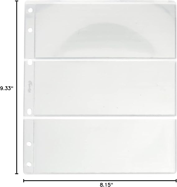 Pardo 134300 Pack 10 Sleeves Notes Universal, 3 Departments