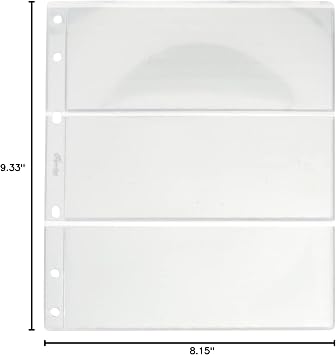 Pardo 134300 Pack 10 Sleeves Notes Universal, 3 Departments