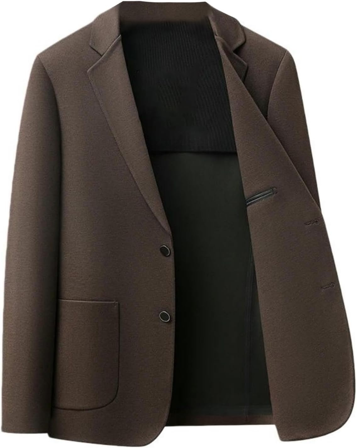 Men’s Autumn Wool Middle-Aged Business Casual Simple Comfortable Blazer