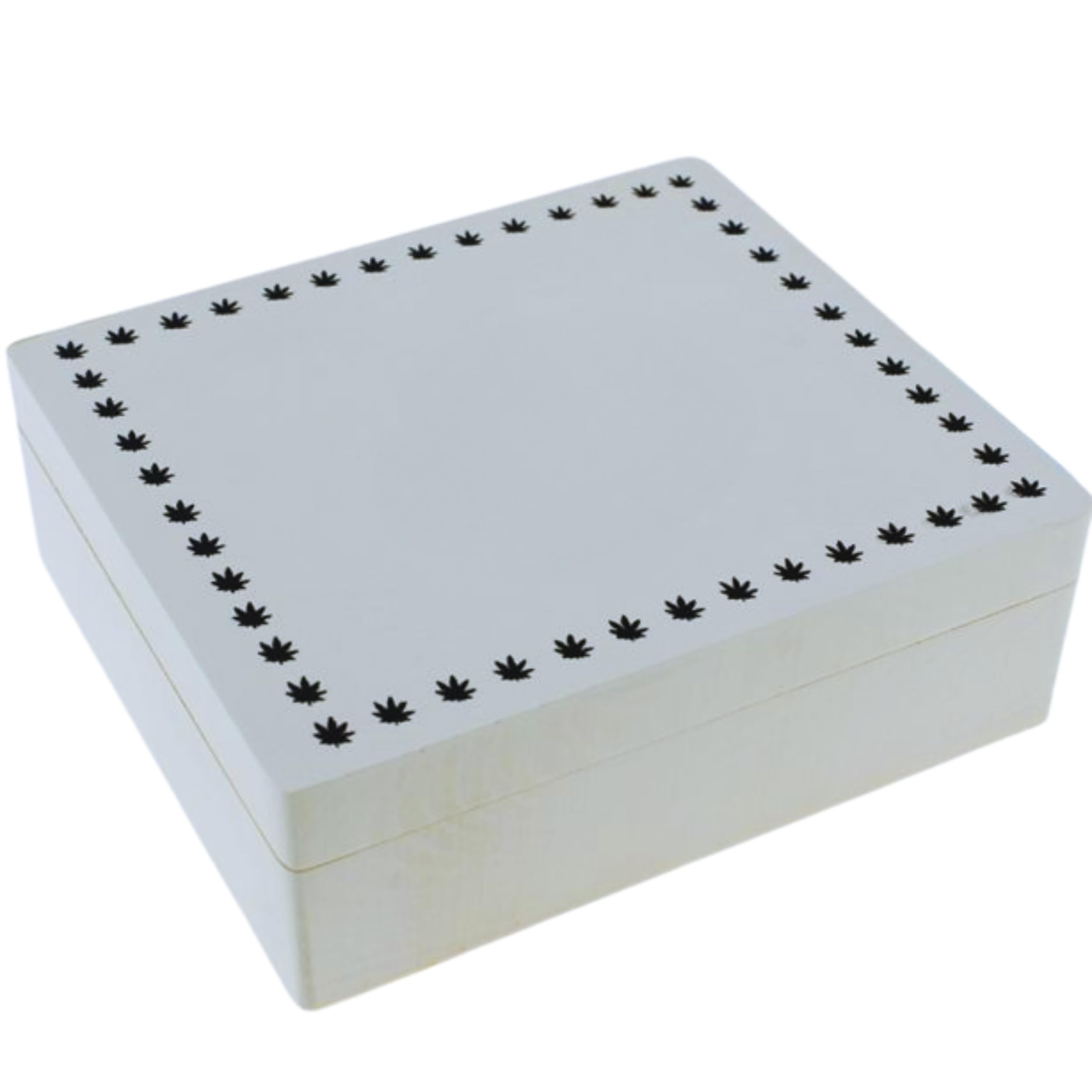 Glamified , Glam Large- White Glamified Glam Wooden Rolling Box Roll Box Smoking Stash Tray For Kingsize Papers And Filter Tips Storage Small Medium Large (Large- White)