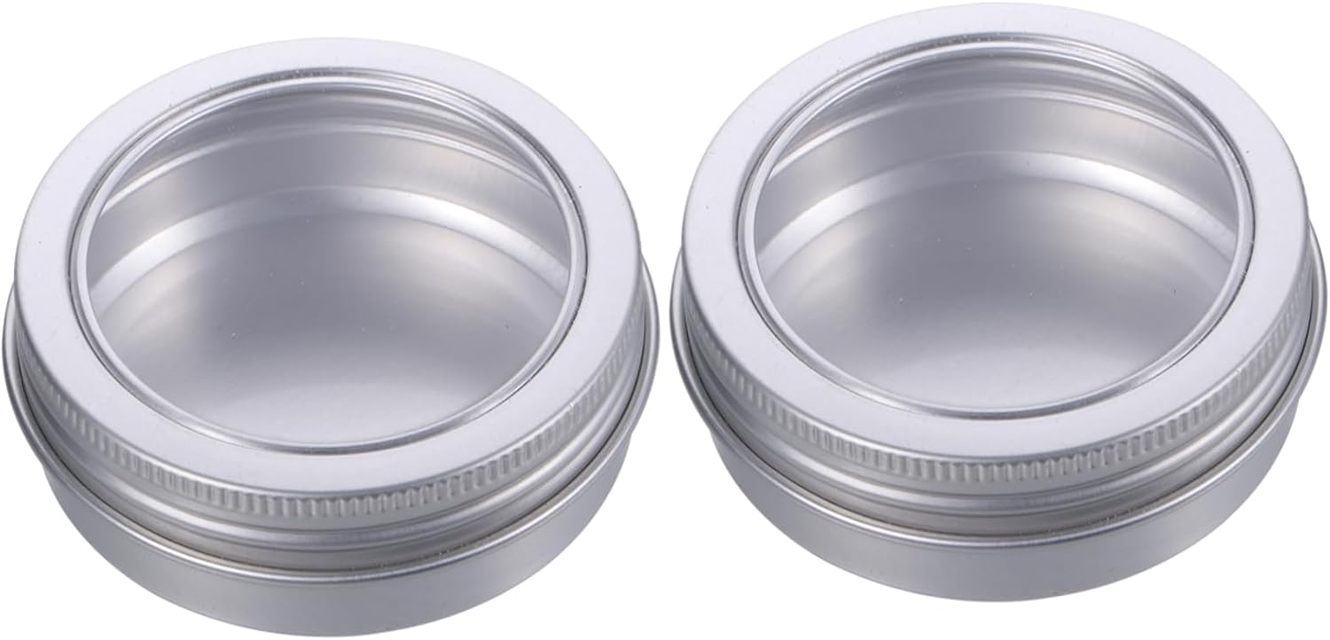 12pcs Empty Tin Cans Round Aluminum Storage Boxes Lids Candy Boxes for Candles
