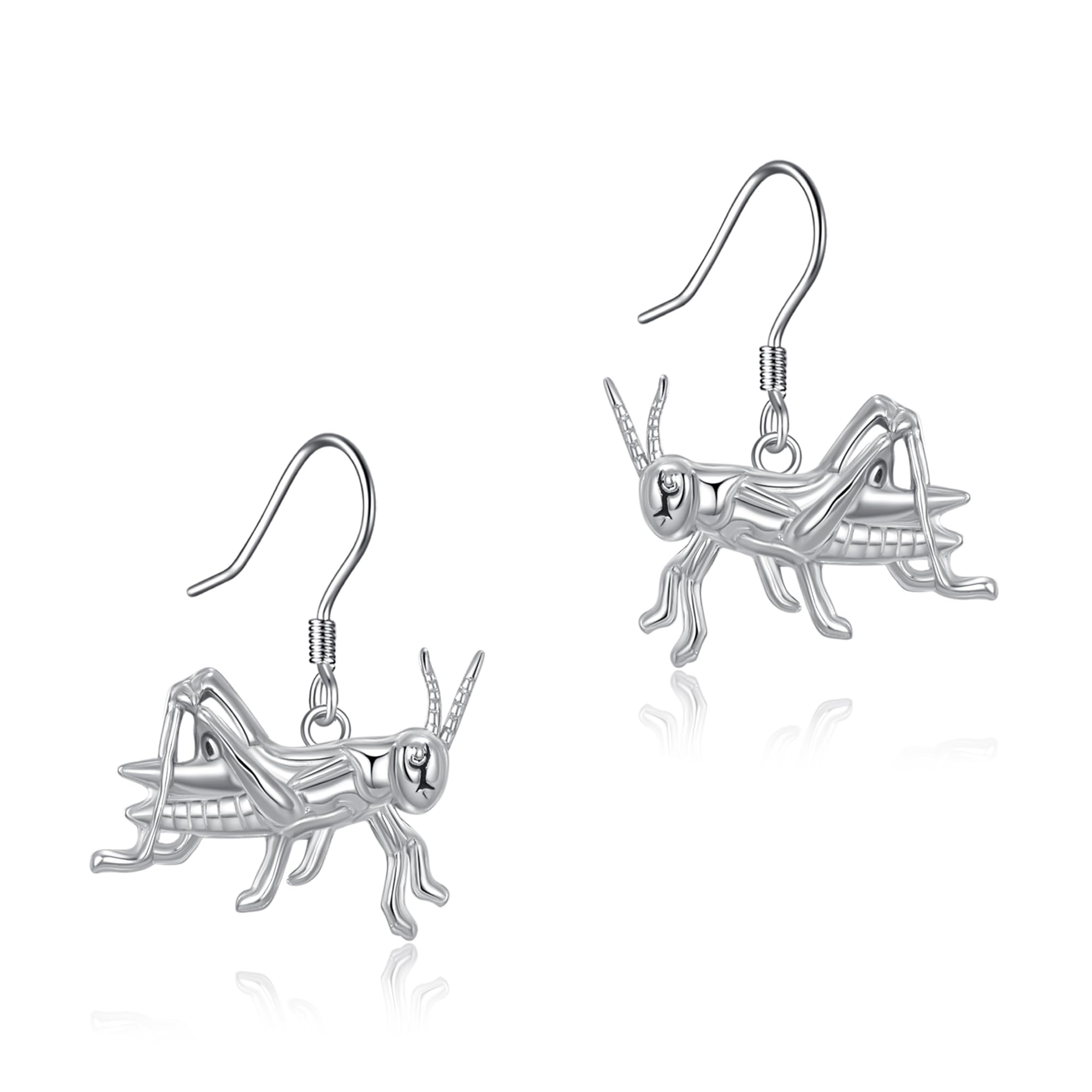 YAFEINI Preghiera Mantis Orecchini Appesi In Argento Sterling 925 Insetti Bug Orecchini Preghiera Mantis Gioielli Regali per le Donne