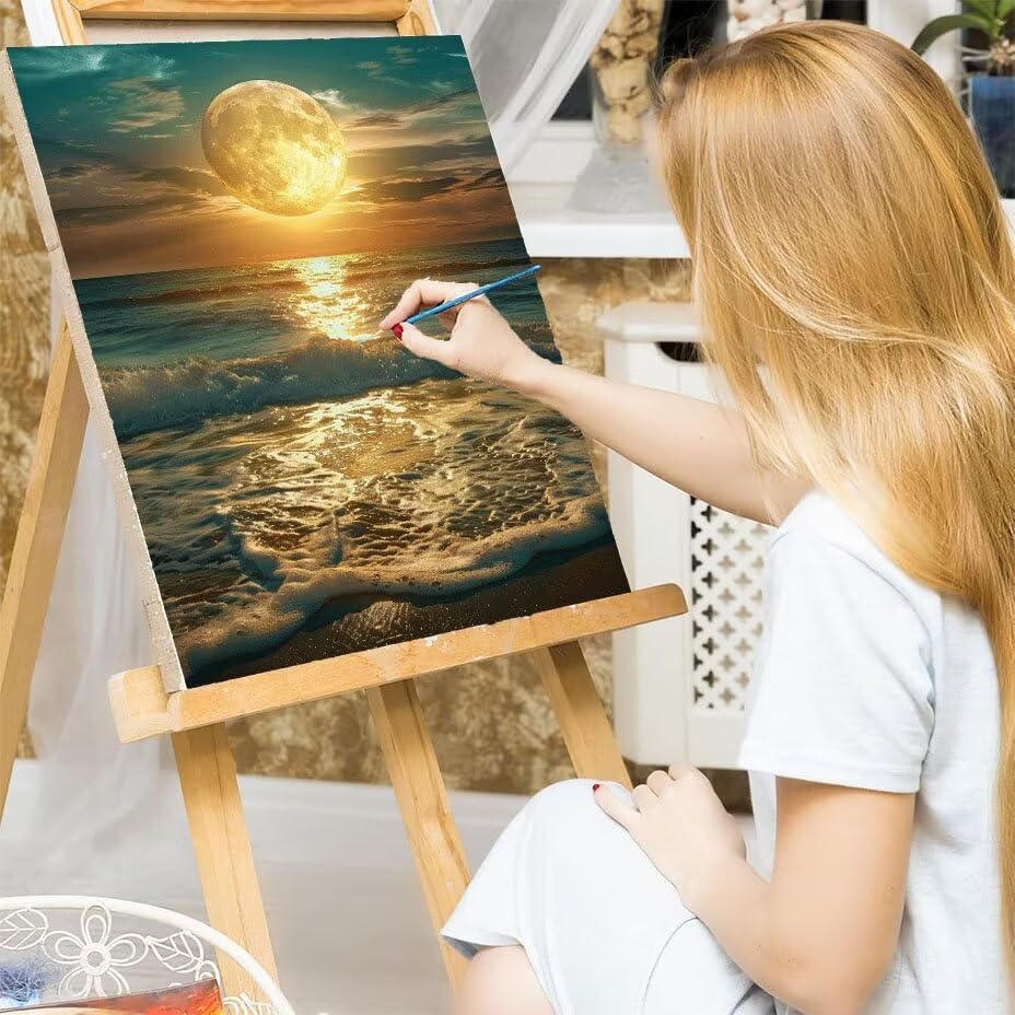 DIY Coucher Soleil Creatif Toile Paint by Numbers Kits