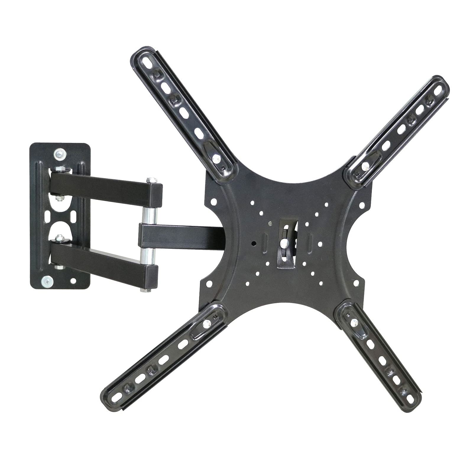 Support TV mural pour téléviseur 14-42 pouces bras articulé inclinable max 400x400mm