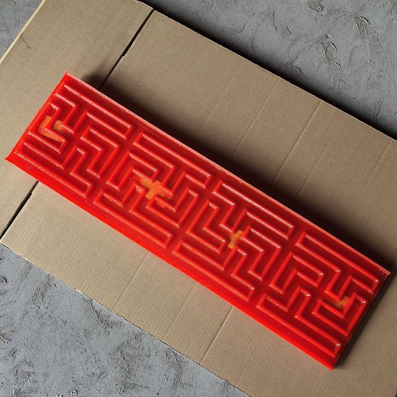 Concrete Stamp with Flute-Patterned, Polyurethane Embossed Floor Mold, Outdoor Landscaping Stone Forms,B
