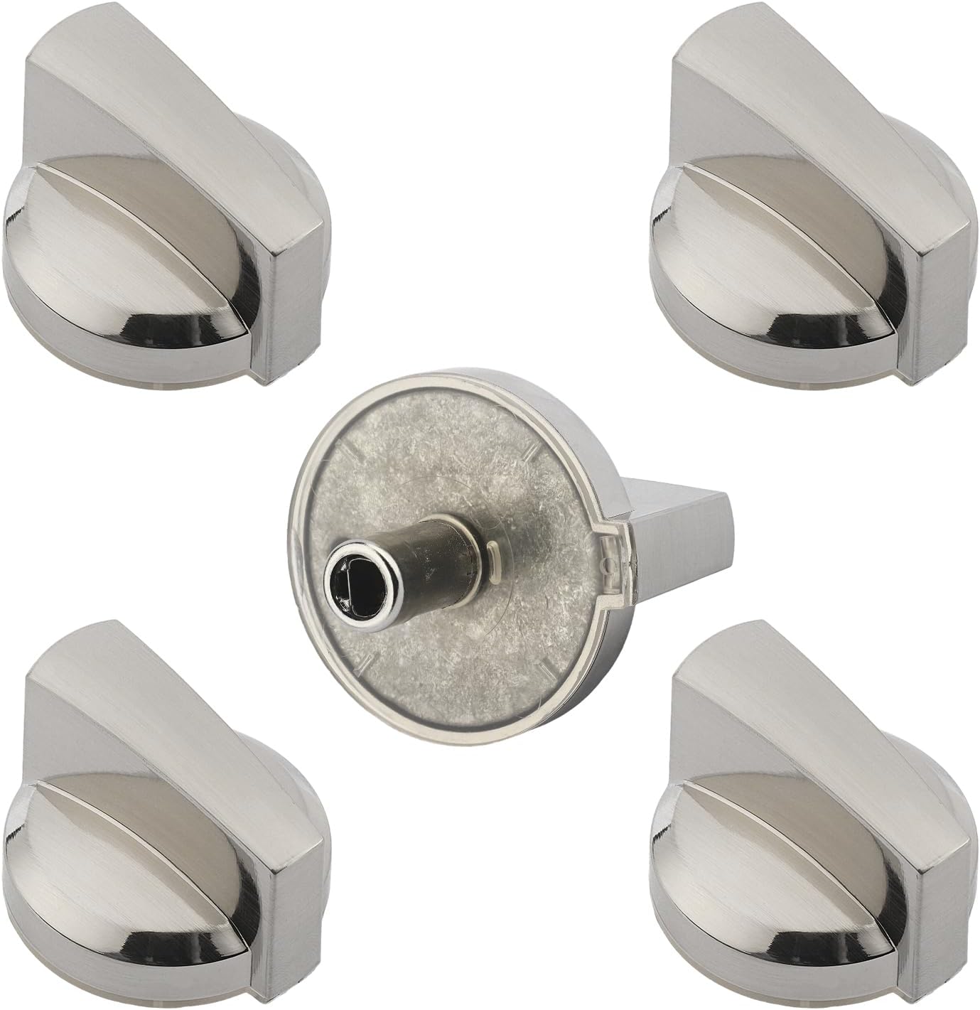 5 Pack WB03X25796 Gas Cooktop Knob Replacement Fit for GE Stove Knob, Range Burner Stove Knob Compatible with GE Range Cooktop Replaces WB03T10326 AP5986232 PS11721433 4362262