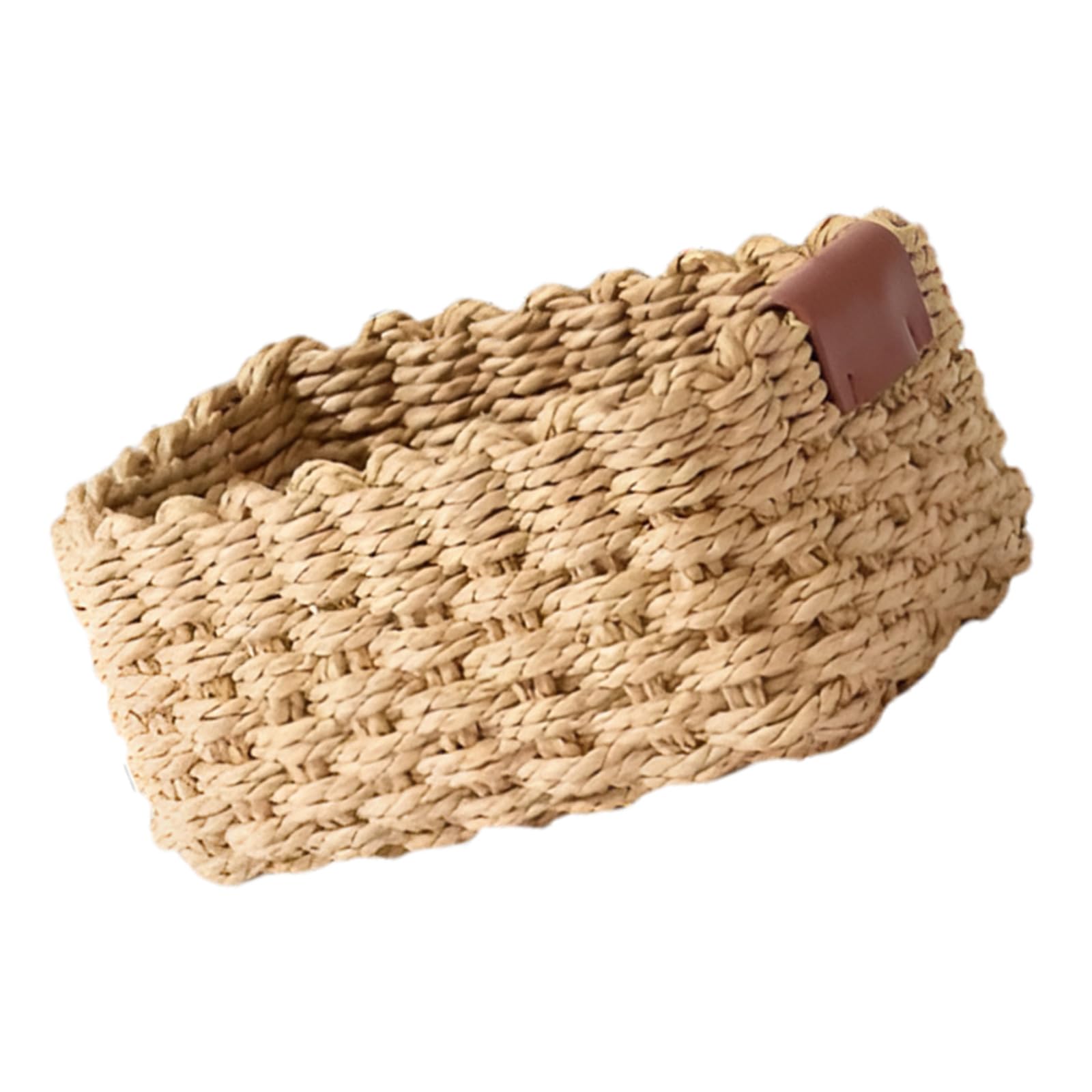 Handwoven Paper Rope Storage Basket Natural Organizers for Home Offices Decoration Home Decoration Basket