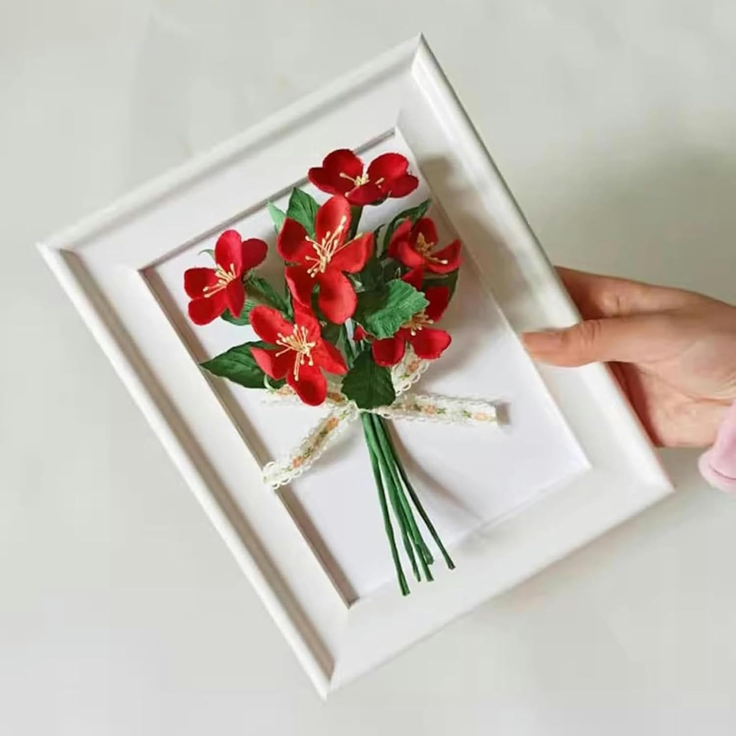 Artificial Flower Electric Ironing Machine, DIY Fabric Flower Maker with 18 Ironing Heads, Fake Flower Making Petal Modeling Tools Set, Adjustable Temperature