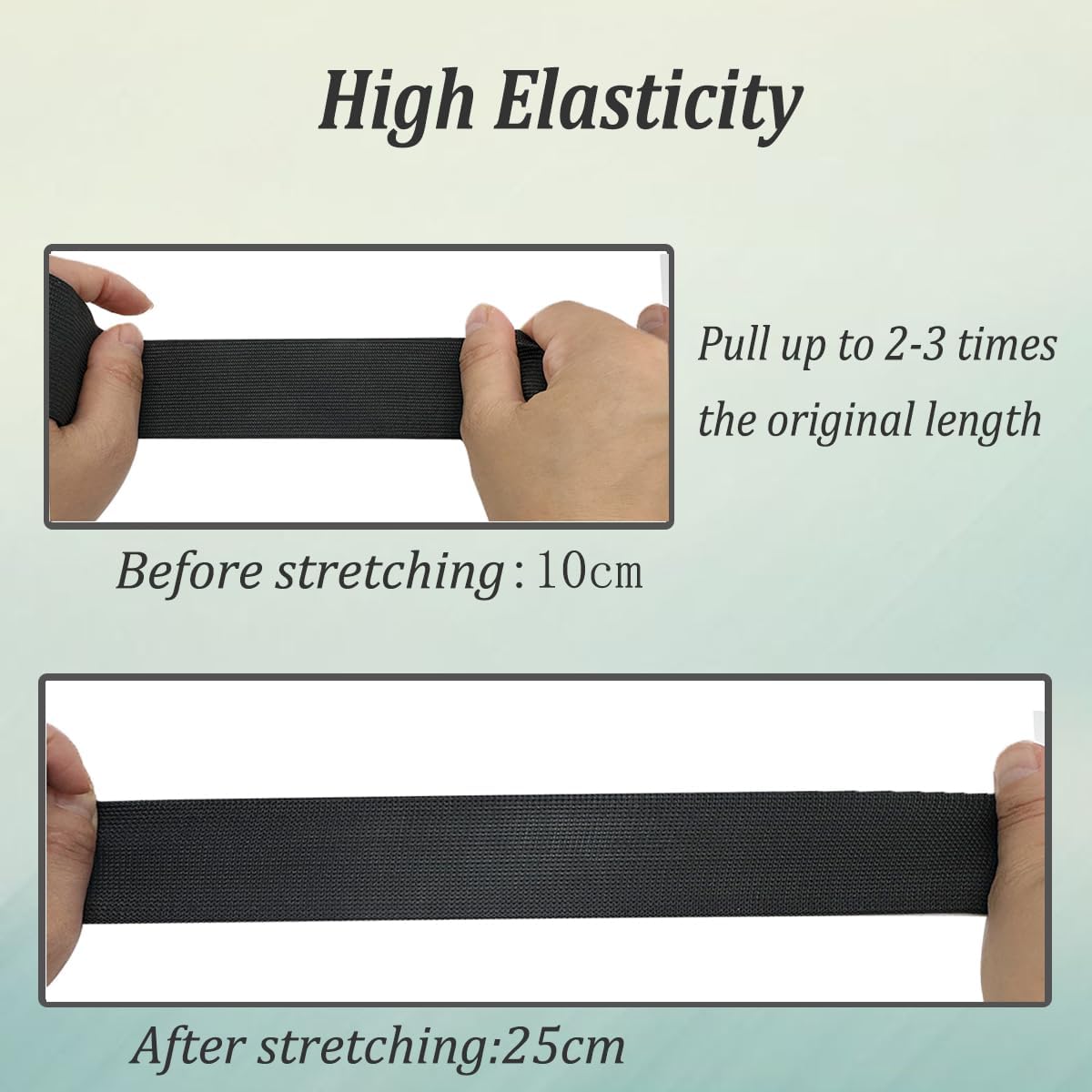 Elastic Band for Sewing 4 Inch x3 Yard Wide Heavy Stretch Knitted Elastico para Costura for Sewing Crafts DIY
