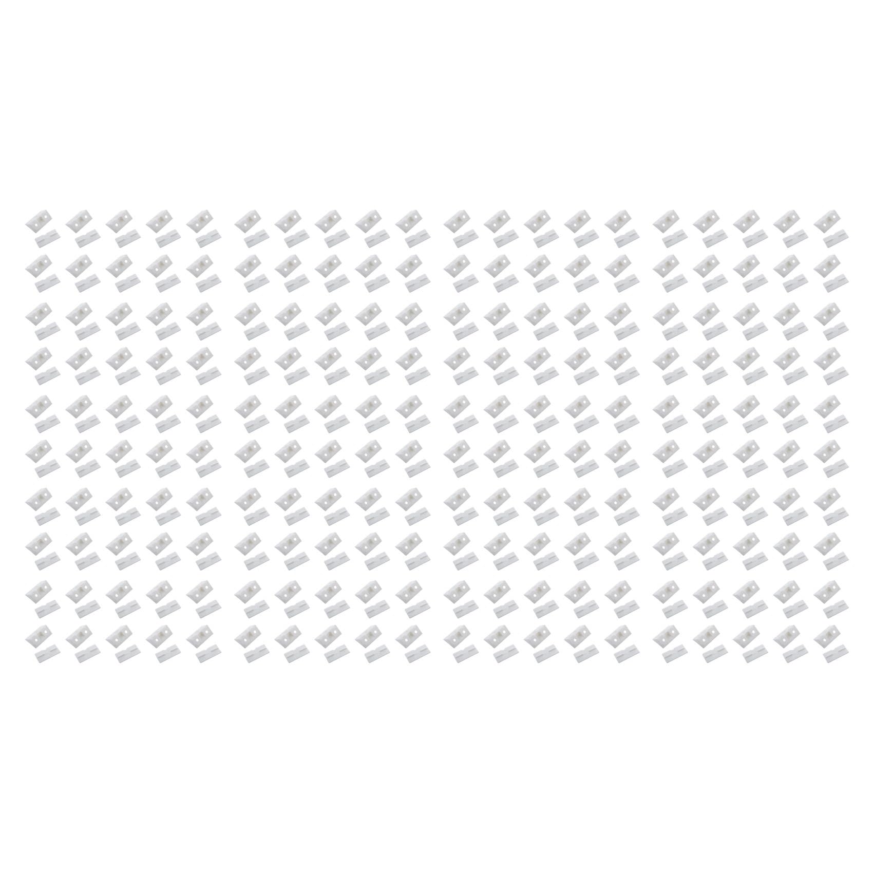 Jnchdghwa Furniture Cabinet Fastener Corner Braces Angle Brackets White 200pcs