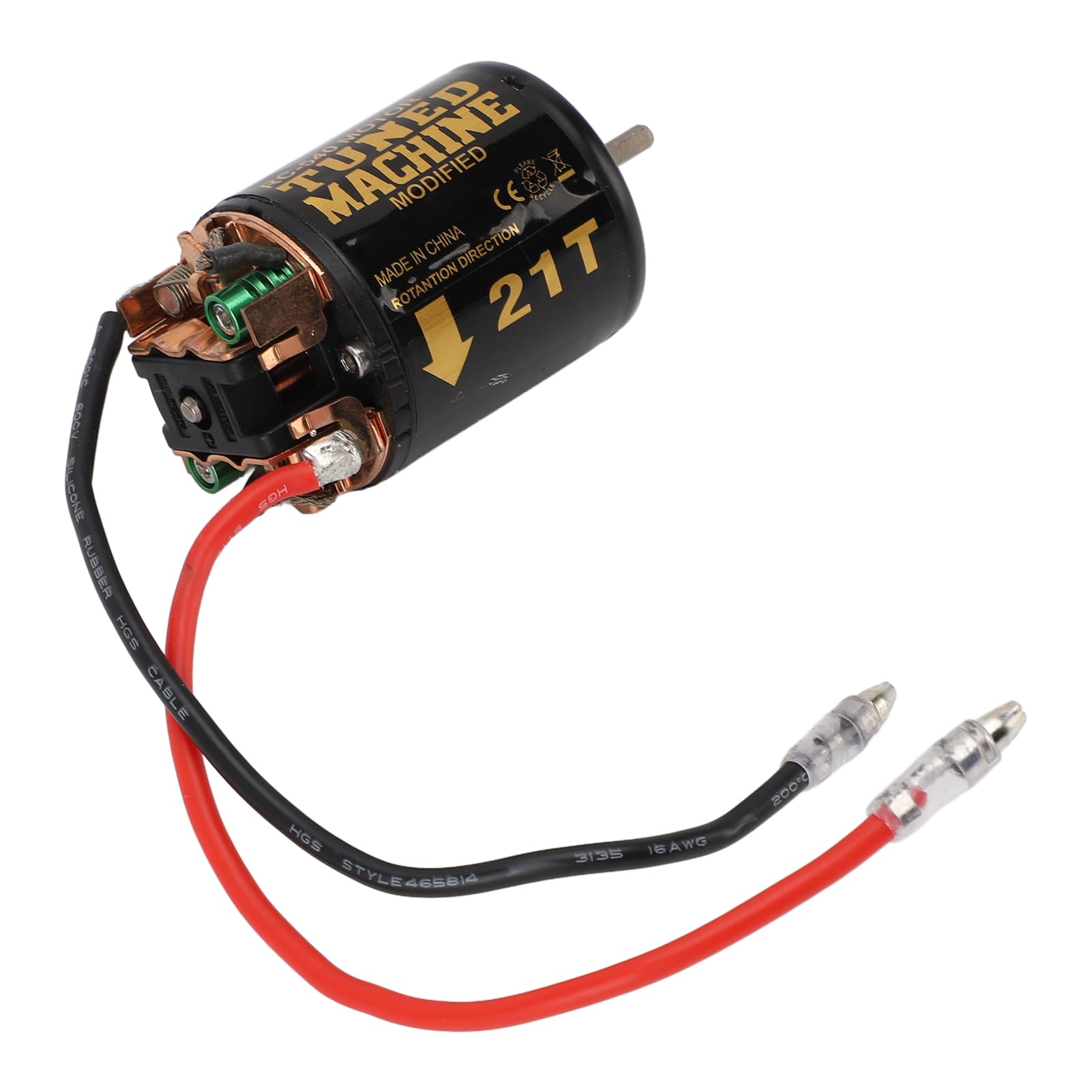 RC CAR 540 Motor Cepillado, 1/10 RC Motor Cepillado con Automóvil con Disipador de Calor Azul, para RedCate, para Axial SCX10, para D90, para HPI (21T)