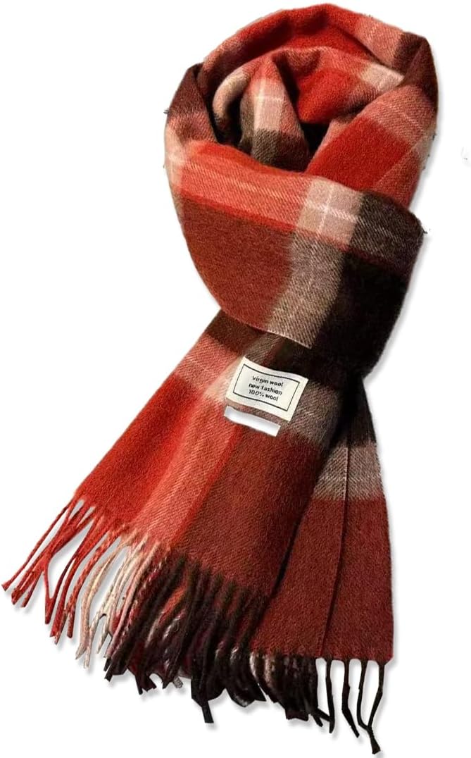100 Australian Wool Scarf Knitted Soft Warm Neckwear for Women and Men