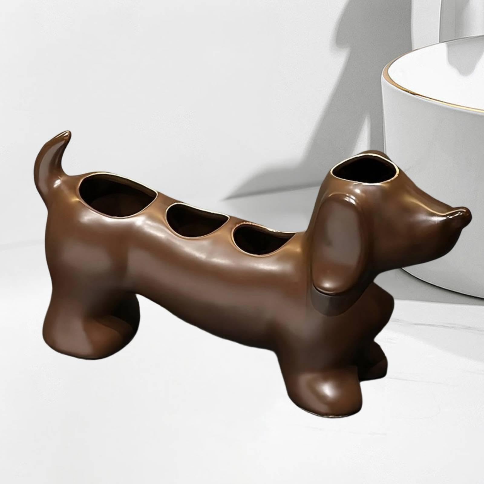 Porta Spazzolini, Supporto Creativo a Forma di Cane, Adatto per Bagni, Dormitori Studenteschi, Hotel, Cucine, Sopracciglia