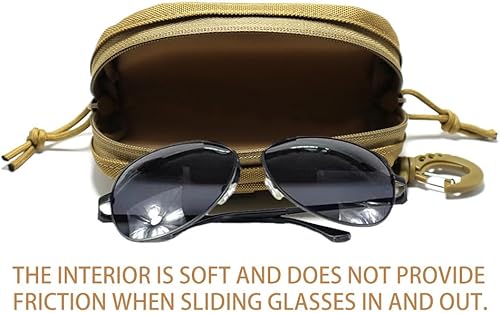 Miniatura 5 de Tactical Molle Glasses Case Tactical Eyeglasses Case Shockproof Sunglasses Carrying Protective Box with Clip