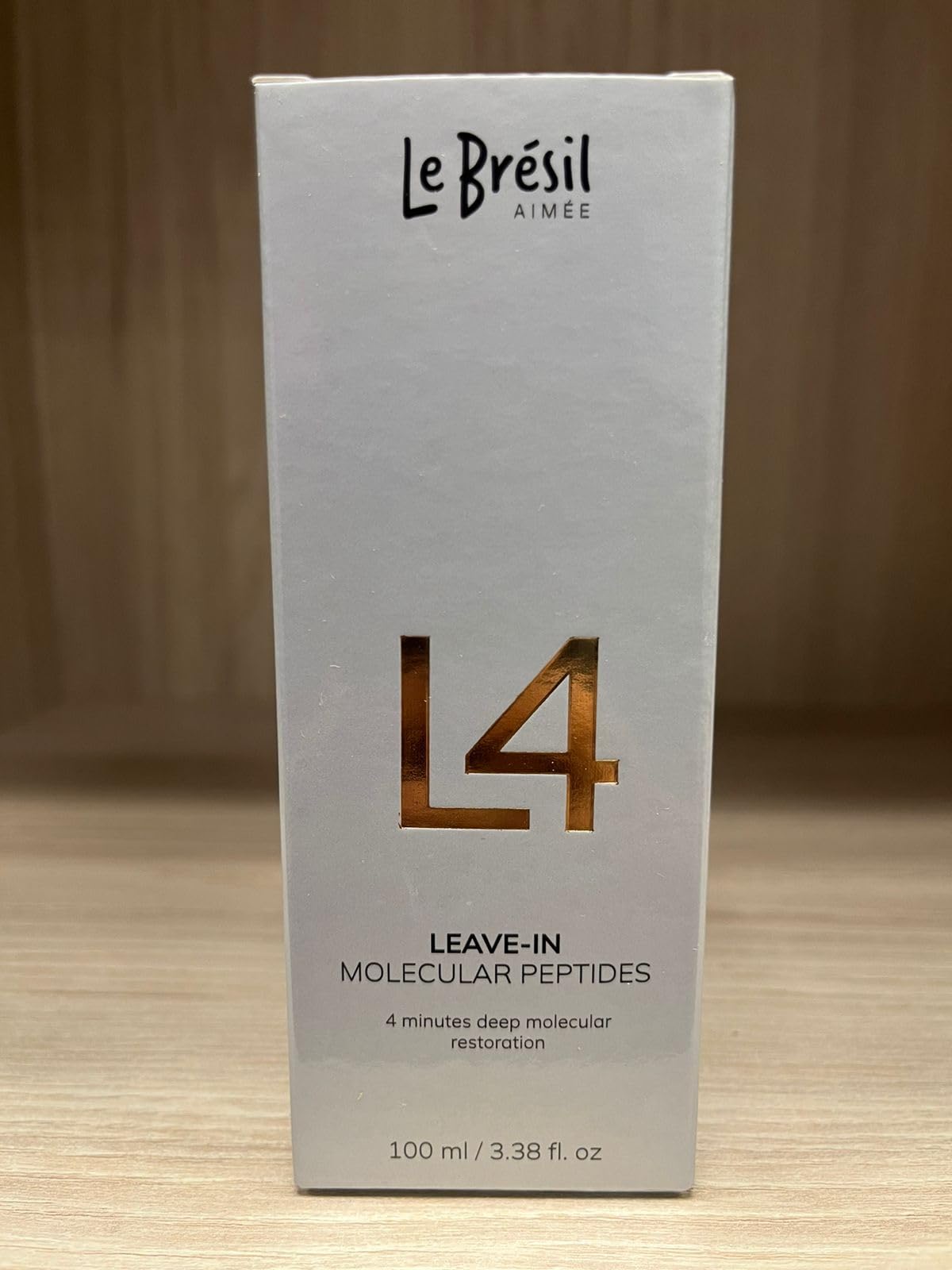 Mascarilla capilar Leave-In L4 Molecular Peptides – Repara el cabello seco o dañado – Restauración molecular profunda en 4 minutos – 3.38 onzas líquidas 5