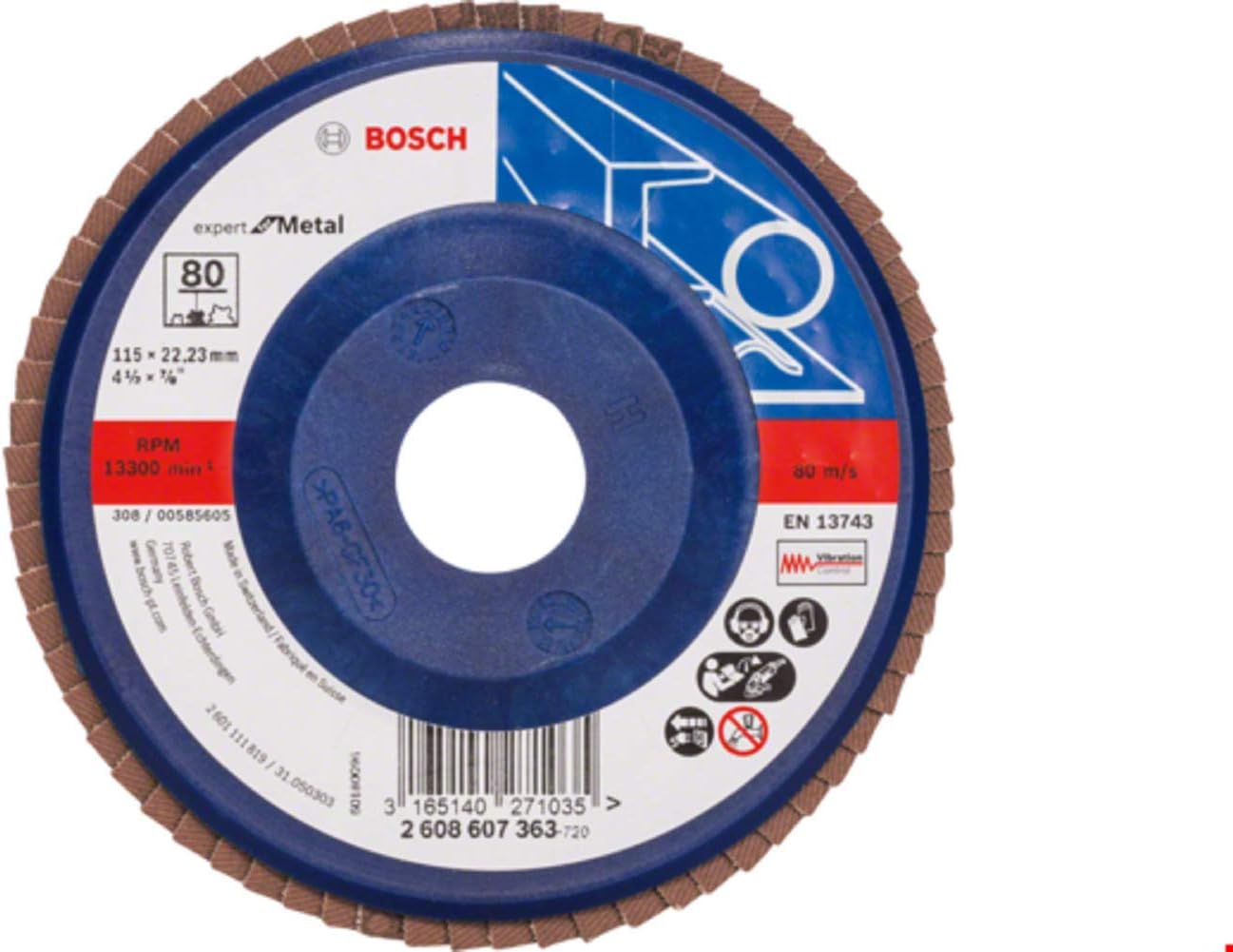 BOSCH2608607351 115 mm Flap Disc