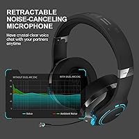 Vista 5 de Edifier G5BT Bluetooth Gaming Headset Over Ear Wired Headphones with Mic Black