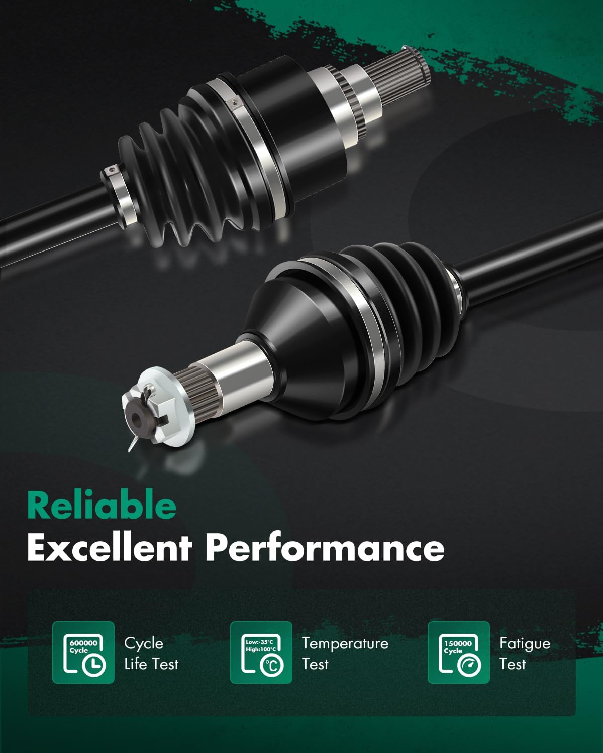 SCITOO CV Axle Shaft Assembly Fits 2014-2017 for Arctic Cat Wildcat Trail 700, 2018 for Textron Off Road Wildcat Trail 700 Front Left Right 2502-354 2502-151 2502-354 2502-151