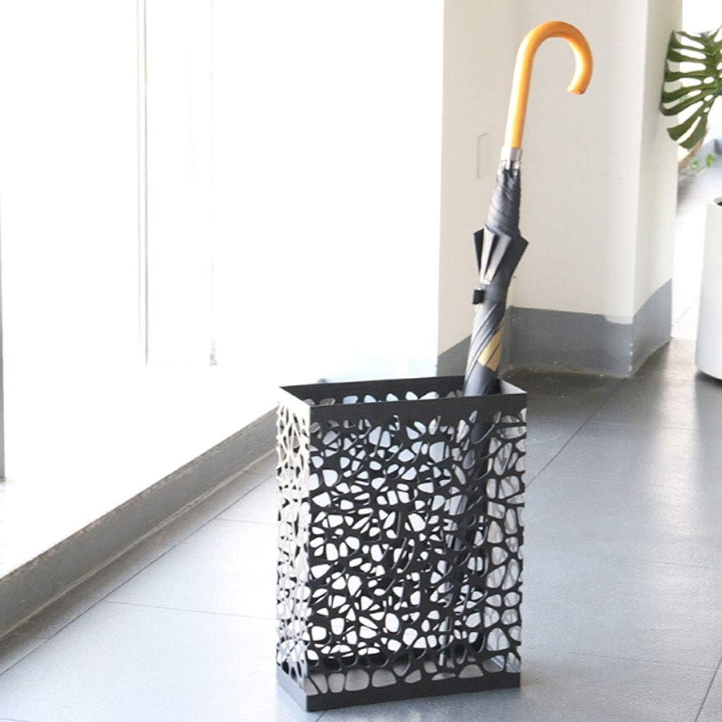 Metal Umbrella Stand, Umbrella Stand Floor Cane Rack Umbrella Drain Rack Commercial Multi-function Umbrella Storage Rack(D)