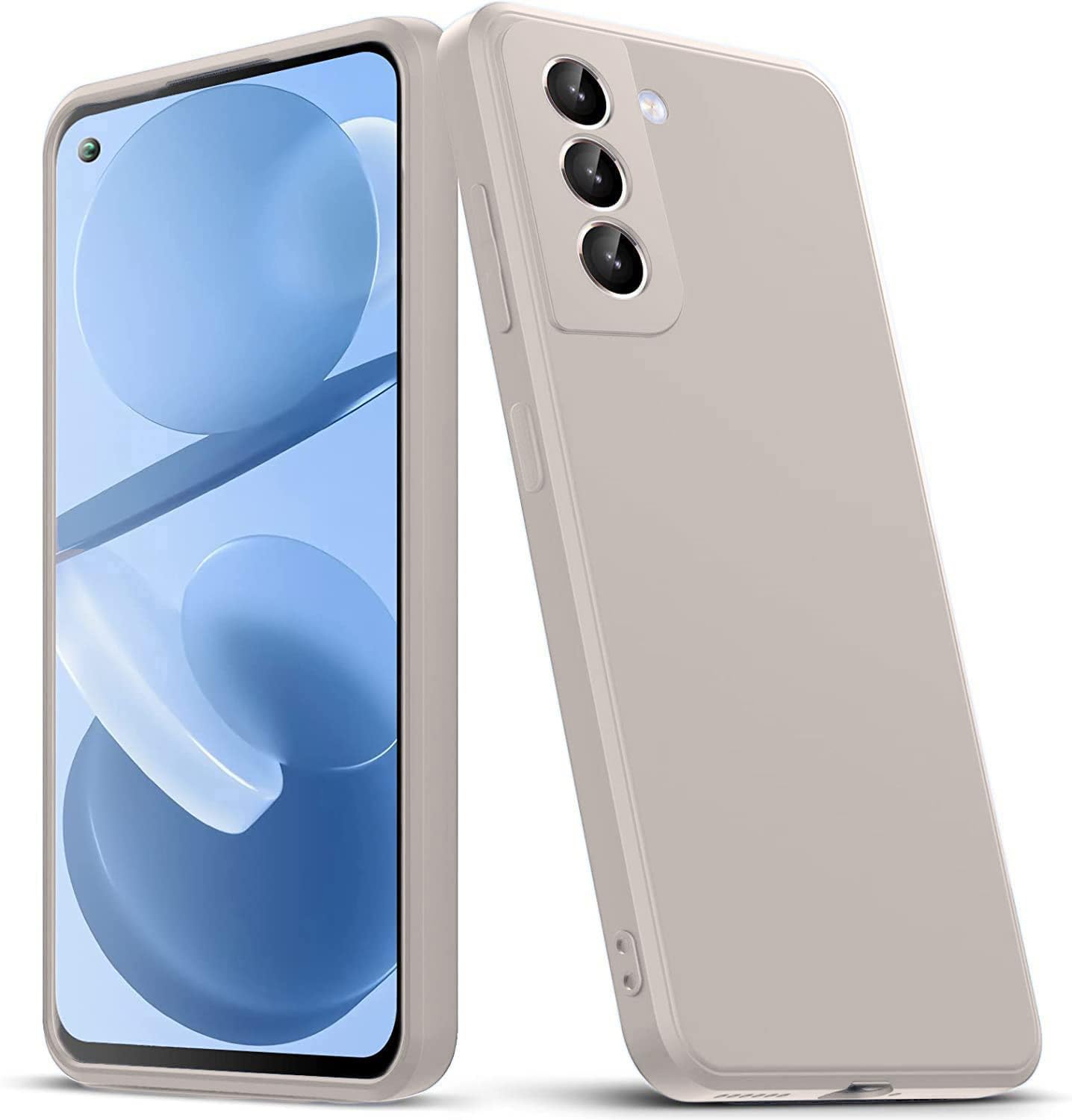 DIZORO Microfiber Candy Compatible for Samsung S21 FE 5G Smooth Touch Cushion Liquid Soft Silicone Gel Rubber Phone Cases Non-Slip Full Body Protective Shockproof Back Cover - Stone Grey (B0CNY13X9G) Amazon Price History, Amazon Price Tracker