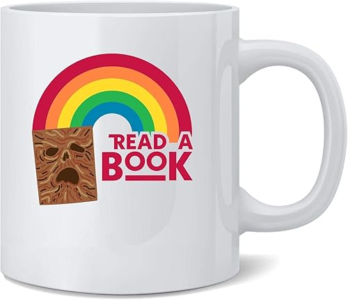 Poster Foundry Read A Book Necronomicon Rainbow Funny Horror Taza de café de cerámica Taza de té divertido regalo novedoso 12 oz disponible en Yaxa Peru